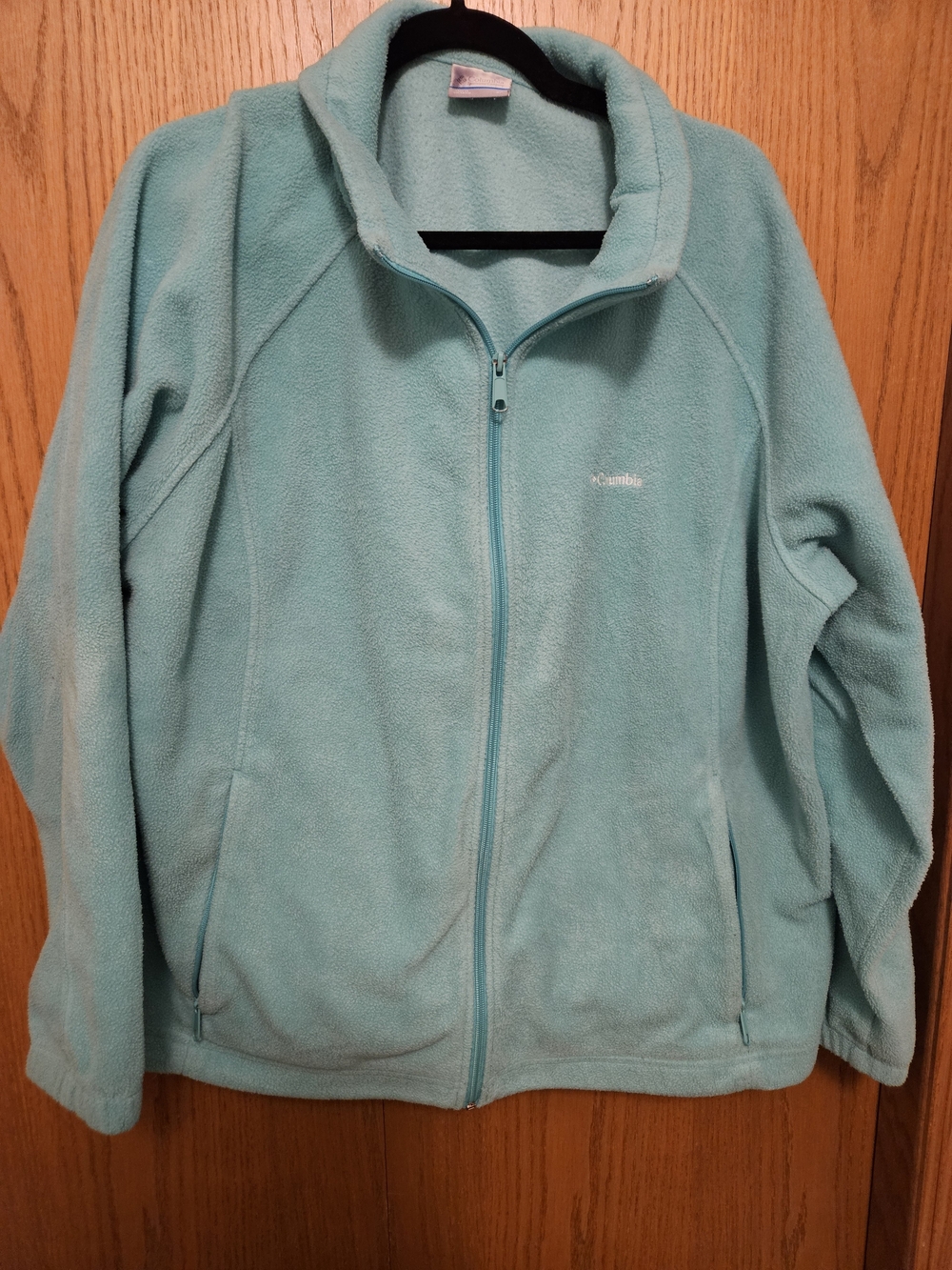 Columbia Women's Teal Full-Zip Teddy Fleece Jacket